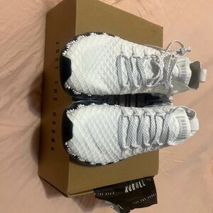 NOBULL Drive Knit Sneakers - White and Black